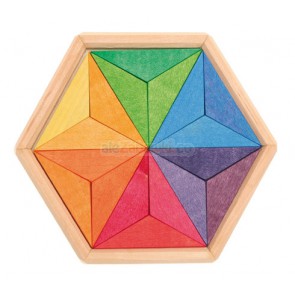 Drewniane puzzle do ukÅadania gwiazdy 3+ Grimm's