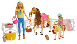 Barbie Stadnina koni Zestaw + Lalki