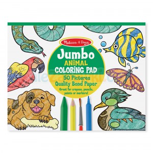 Jumbo Kolorowanka 50 obrazów - Zwierzęta 3+, Melissa&Doug