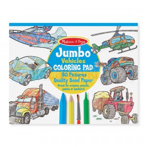 Jumbo Kolorowanka 50 rysunków - Pojazdy, 3+, Melissa&Doug