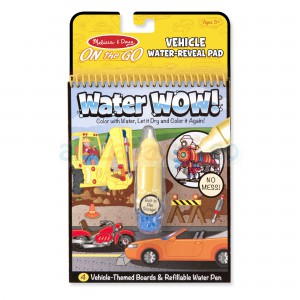 Wielorazowa Wodna Kolorowanka Pojazdy, Water WOW!, 3-5 lat, Melissa&Doug