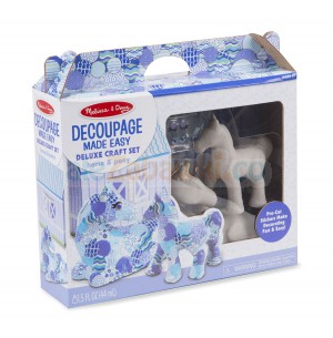 Zestaw do ozdabiania Decoupage Koń i Kucyk Deluxe, 6+, Melissa&Doug