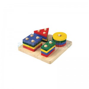 Plansza z figurami geometrycznymi, Plan Toys PLTO-2403