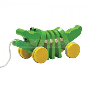 Drewniany krokodyl do ciągnięcia, Plan Toys PLTO-5105