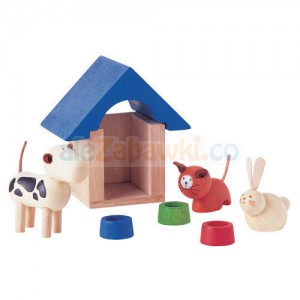Zwierzątka domowe z akcesoriami, Plan Toys PLTO-7314