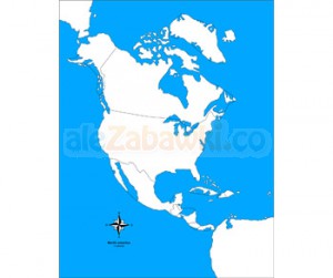 Ameryka Północna - mapa kontrolna, 5+, GoMontessori
