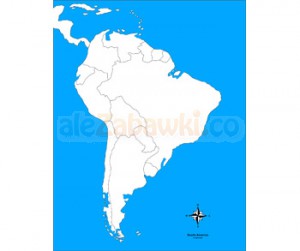 Ameryka Południowa - mapa kontrolna, 5+, GoMontessori