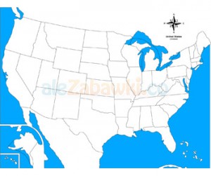USA - mapa kontrolna, 5+, GoMontessori