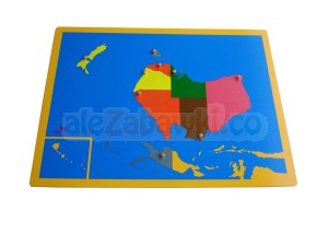 Australia - mapa puzzlowa, 5+, GoMontessori