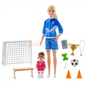 Barbie Trenerka piłki nożnej Zestaw
