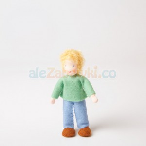 Lalka - Chłopiec z blond włosami, ~9cm, 3+, Abrosius