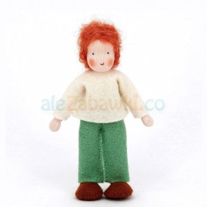 Lalka - Chłopiec z czerwonymi włosami, ~9cm, 3+, Ambrosius