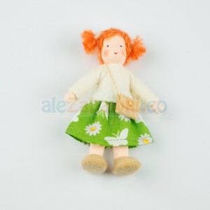 Lalka - Dziewczyna z czerwonymi włosami, ~9cm, 3+, Ambrosius