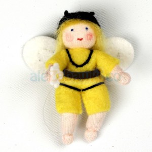 Lalka - Żółta pszczółka, 6,5cm, 3+, Ambrosius