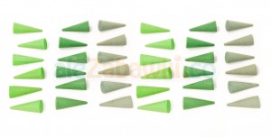 Zielone stożki w 3 odcieniach, 36m+, Grapat