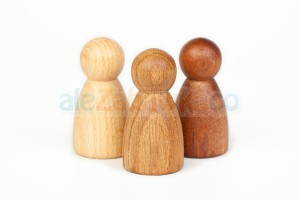 3 drewniane postacie nins®, 12m+, Grapat