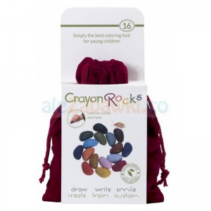 Kredki Crayon Rocks w aksamitnym woreczku - 16 kolorów, 3+, Crayon Rocks