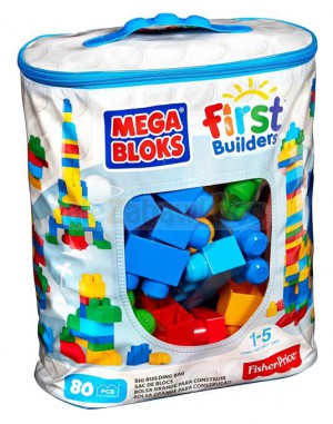 Mega Bloks Klocki 80 elementów Torba First Builders - CYP72/DCH63
