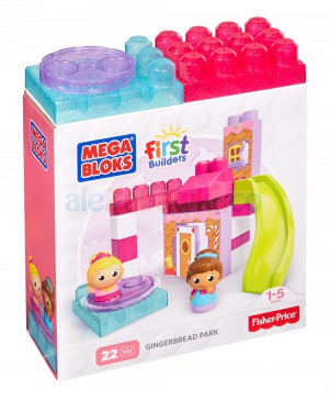 Mega Bloks First Builders - Małe zestawy Piernikowy plac zabaw DKX85/DKX86