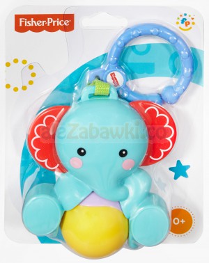 Fisher Price Grzechotka-Zawieszka Słonik, Mattel