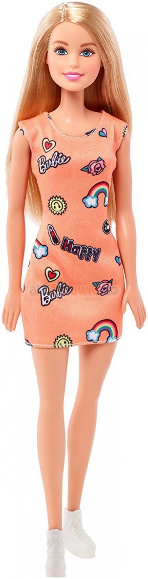 Barbie Szykowna w pomarańczowej sukience FJF14, 3+. Mattel