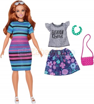 Barbie Fashionistas - Lalka z dodatkowym ubrankiem nr 84 FJF69, 3+, Mattel