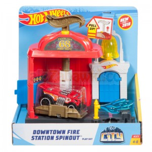 Hot Wheels City - Odjazdowa remiza strażacka FRH29, 4-8 lat, Mattel