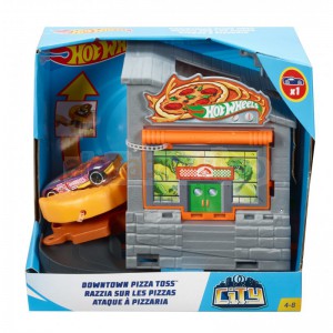 Hot Wheels City - Zestaw Miejski Dino Pizzeria GFY68, 4-8 lat, Mattel