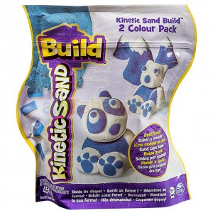 Kinetic Sand Build - piasek konstrukcyjny 2 kolory niebieski-biały 454g