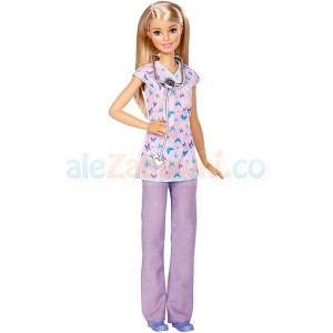 Barbie Kariera - Lalka pielęgniarka DVF57, 3+, Mattel