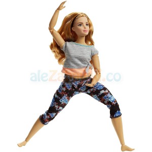 Barbie Made to Move - Kwieciste Lalka Ruda FTG84, 3+, Mattel