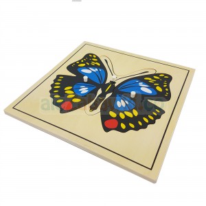 Puzzle zoologiczne - Motyl, 4+, GoMontessori
