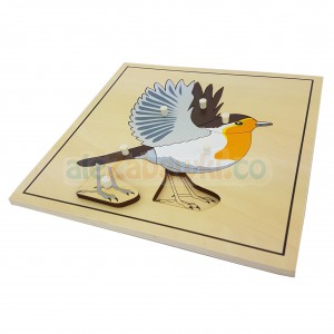 Puzzle zoologiczne - Szkielet ptaka, 4+, GoMontessori