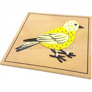 Puzzle zoologiczne - Ptak, 4+, GoMontessori