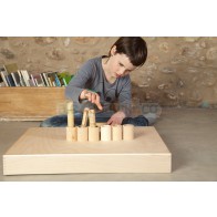 6 pojemników z pokrywką z naturalnego drewna, 10m+, Grapat