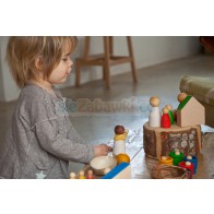 Dorośli Nins, jasne drewno, 10m+, Grapat