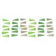 Zielone stożki w 3 odcieniach, 36m+, Grapat
