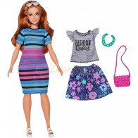 Barbie Fashionistas - Lalka z dodatkowym ubrankiem nr 84 FJF69, 3+, Mattel