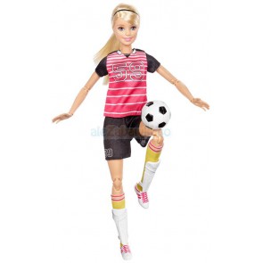 Barbie - Made to Move Lalka Piłkarka blond DVF69, 3+, Mattel