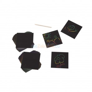 Tęczowe mini karteczki do zdrapywania Scratch Art, 4+, Melissa&Doug