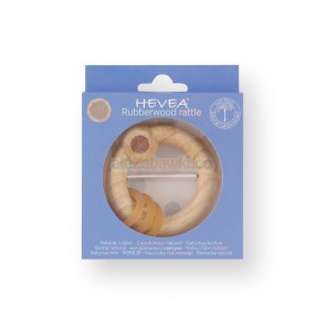 Grzechotka z drewna kauczukowego - niebieska, 0+, Hevea 