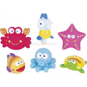 Gumowe zabawki do kąpieli,  zwierzątka-potworki, Goki-13206