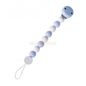 Łańcuszek do smoczka pastelowy błękit , Goki 732350