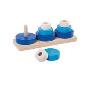 Drewniana układanka, 9el., Plan Toys