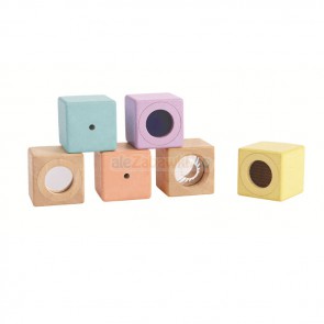 Pastelowe klocki interaktywne w woreczku, PT-5257