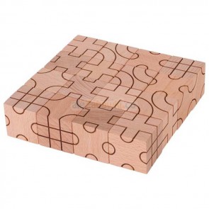 Klocki sześcienne geometryczne naturalne, 2+ Goki