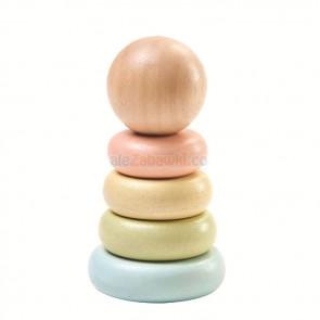 Pastelowa wieża do nakładania, Plan Toys 5380