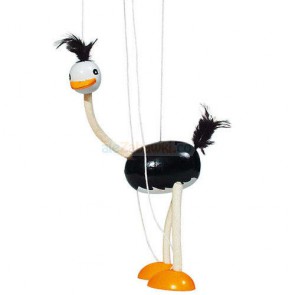 Drewniana marionetka postać Struś, Goki SO 104