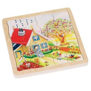 Układanka warstwowa wzór Pory roku, Goki 57684