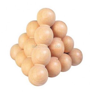 Piramidka z kulek - układanka logiczna, Goki HS 002